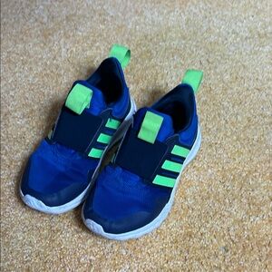 Adidas Kids Sneakers in Blue and Neon Green